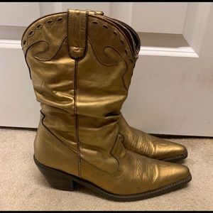 Men’s Gold Cowboy Boots